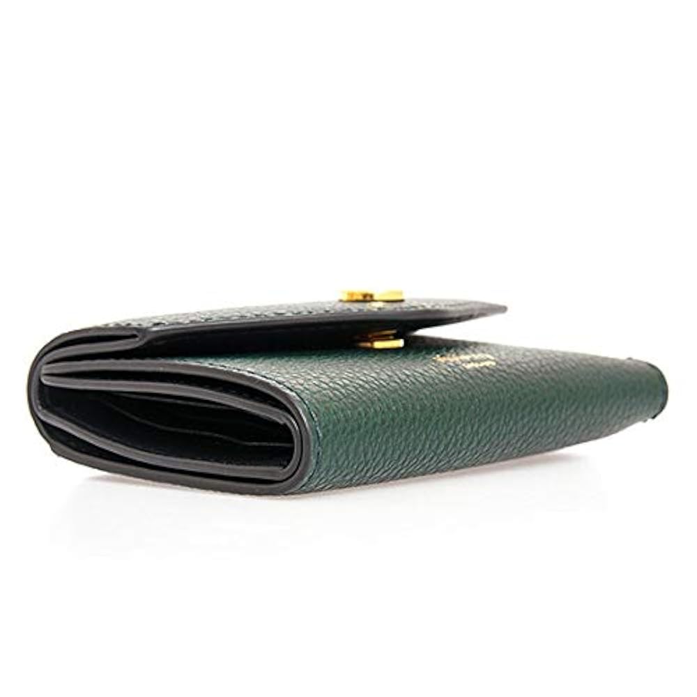 ✨️未使用級✨️ Mulberry 三つ折り財布 グリーン レザー ロゴ 箱 Amazon | [マルベリー] 財布 レディース 三つ折り財布